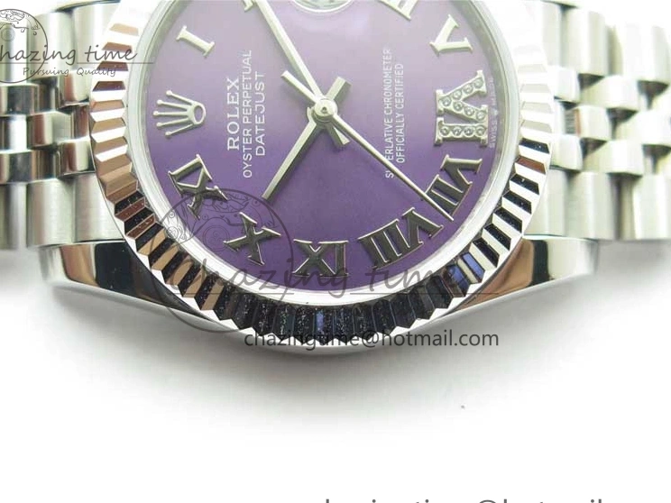 MiroTime 0508 Datejust 31mm 278271 SS BP Maker Best Edition Purple Roman Dial on Jubilee Bracelet OdorResistant 2724